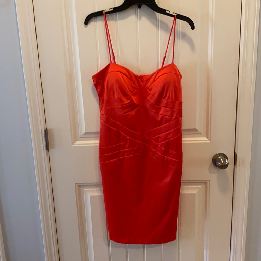 Bisou Bisou - Hot Pink Figure fitting dress - 10